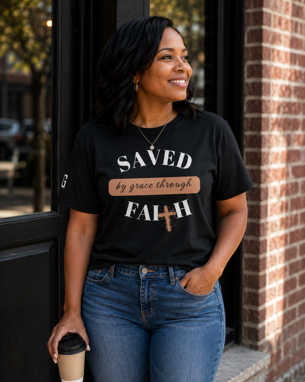 'Saved by Grace' Premium t-shirt