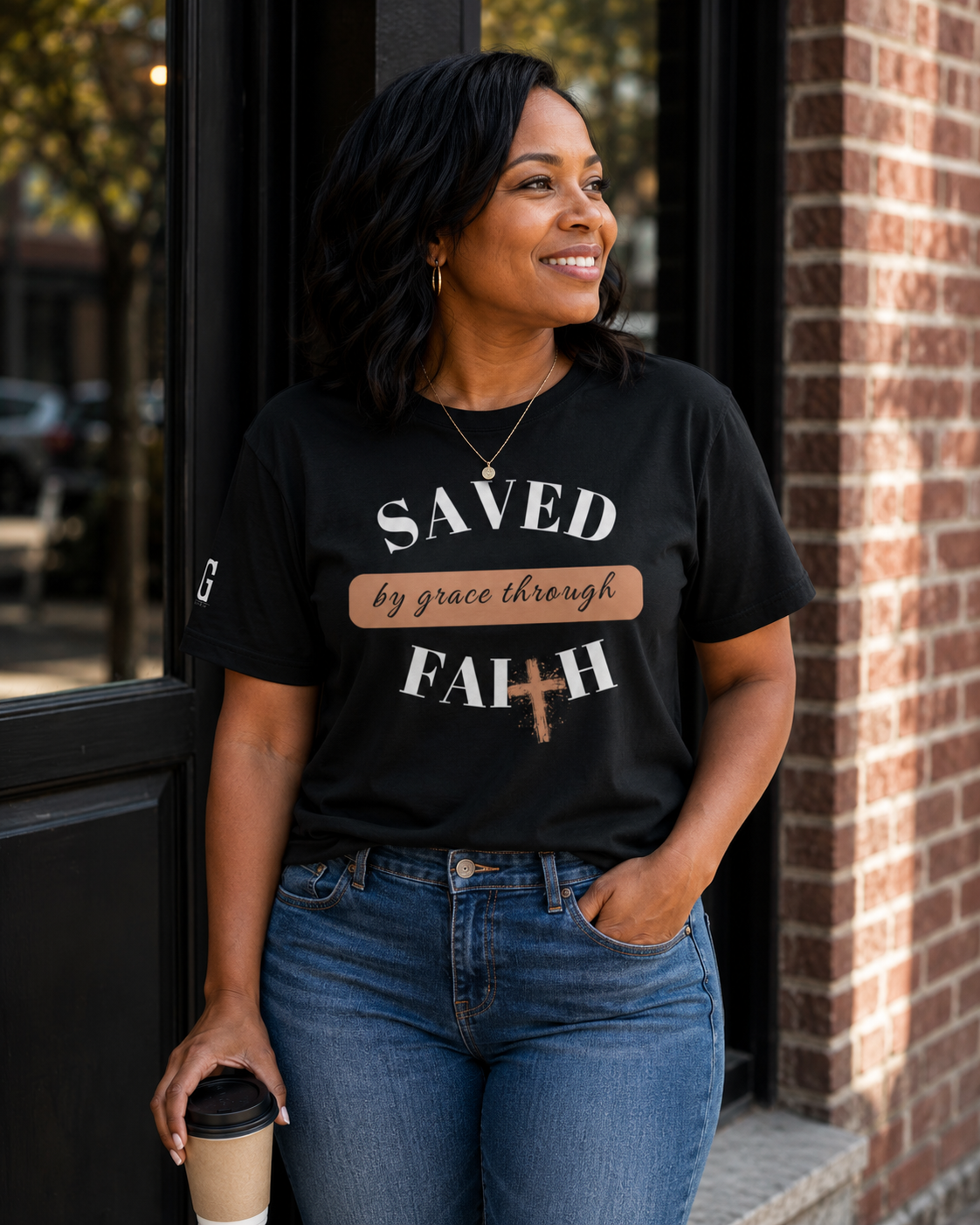 'Saved by Grace' Premium t-shirt