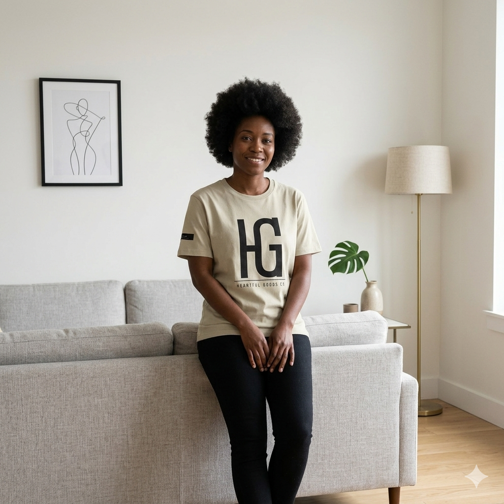 Heartful Goods Co. Unisex Garment Dyed Vintage T-Shirt