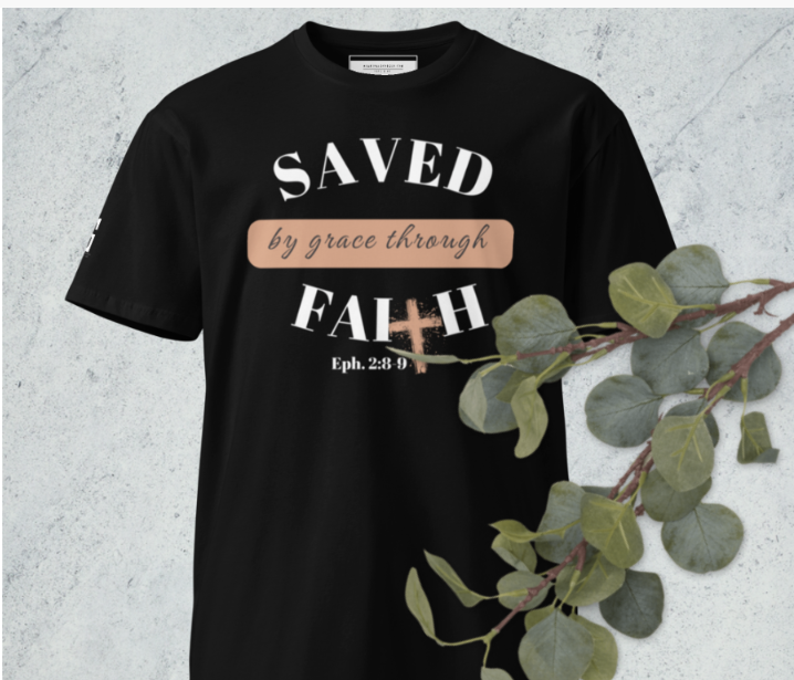 'Saved by Grace' Premium t-shirt