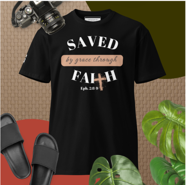 'Saved by Grace' Premium t-shirt
